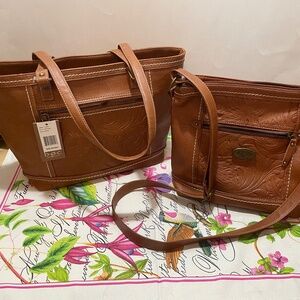 B.O.C. Born Concept “Loredo” shoulder tote bag and crossbody purse set